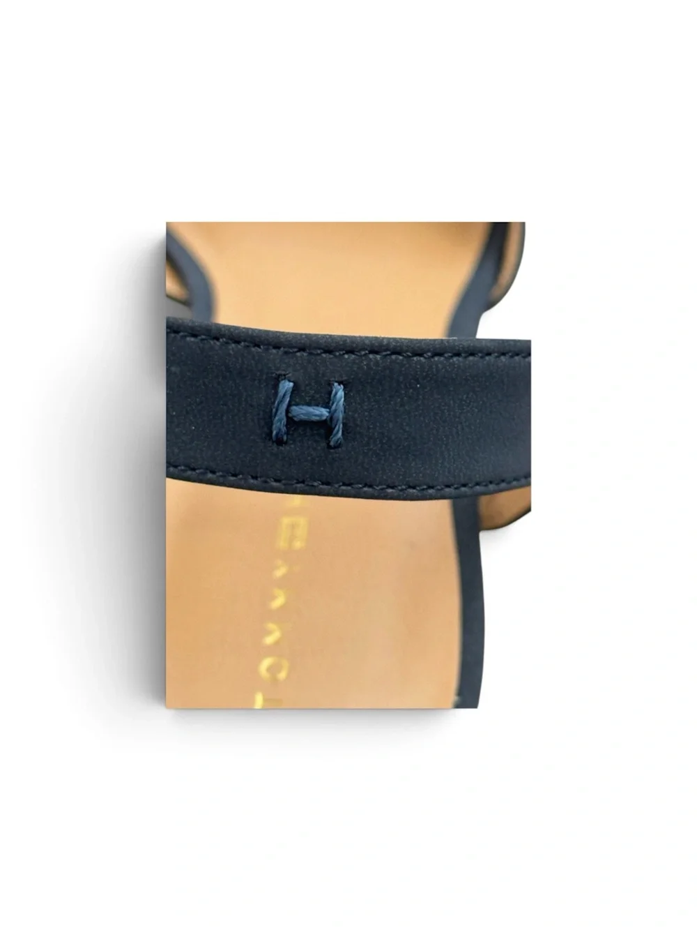 Tommy Hilfiger Navy Espadrille Wedge Sandals Ankle Strap Open Toe 9.5 NWOT